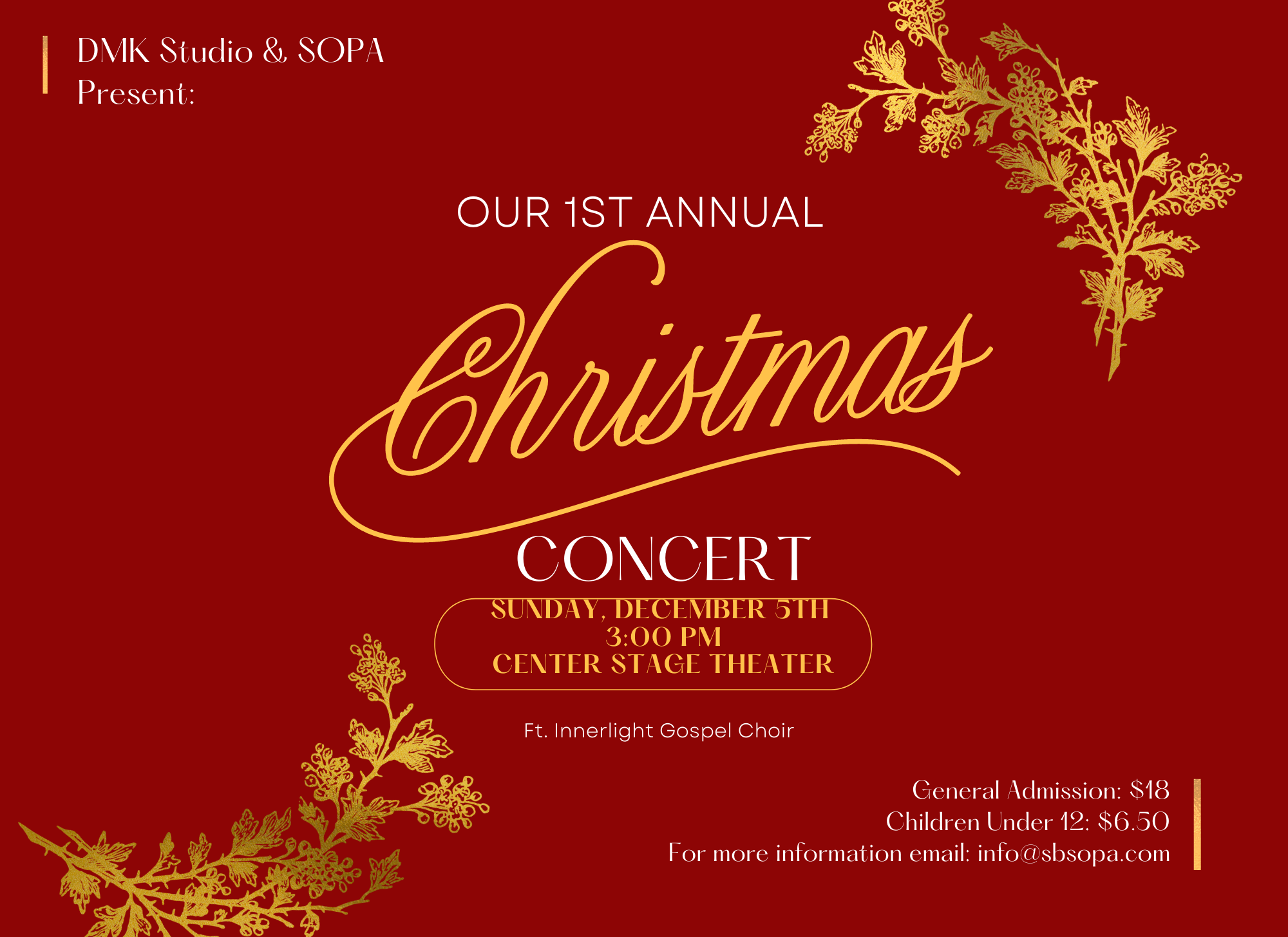 Our First Annual Christmas Concert