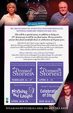Speaking of Stories 2019 Season